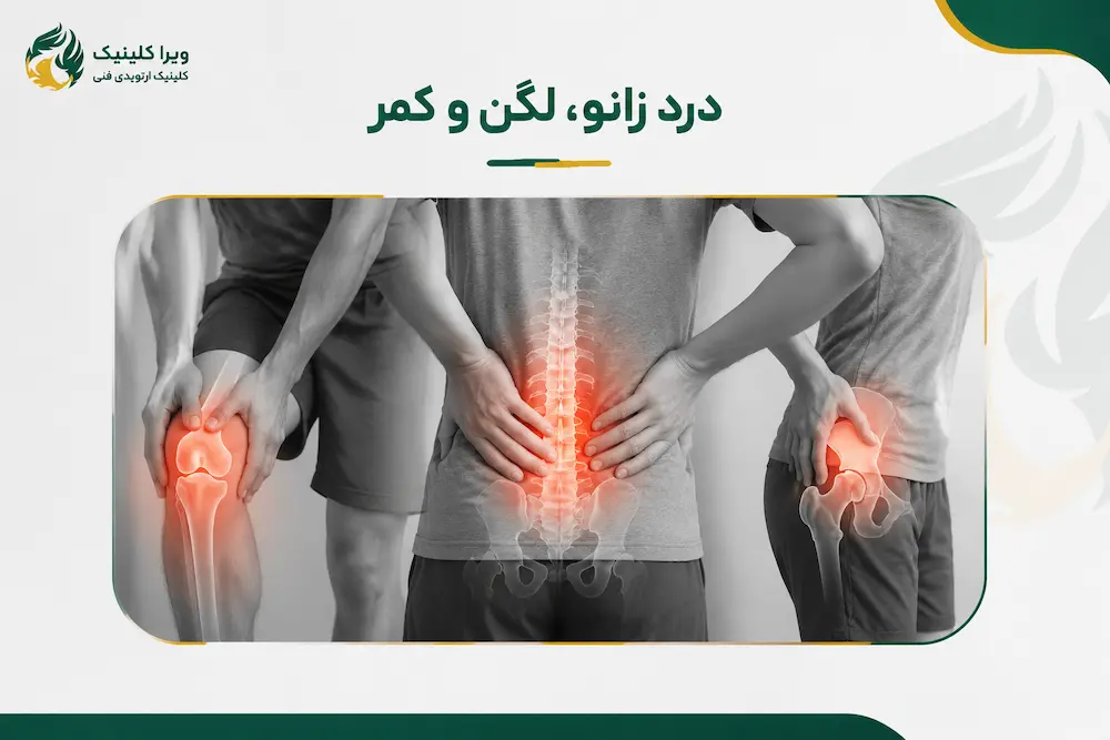 عکس درد زانو و کمر از عوارض صافی کف پا